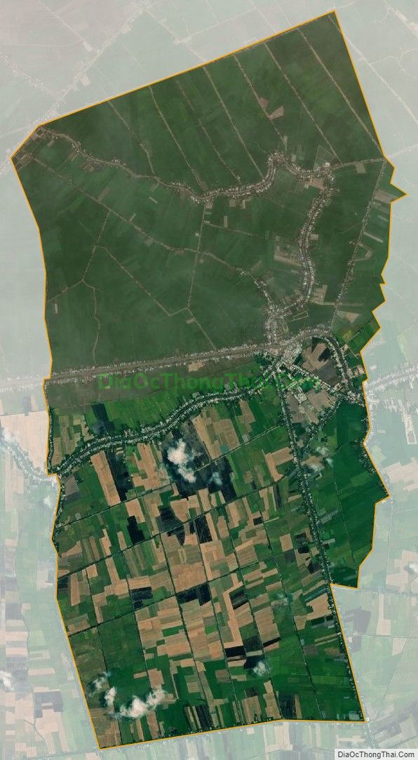 Bản đồ vệ tinh xã Cần Đăng, huyện Châu Thành