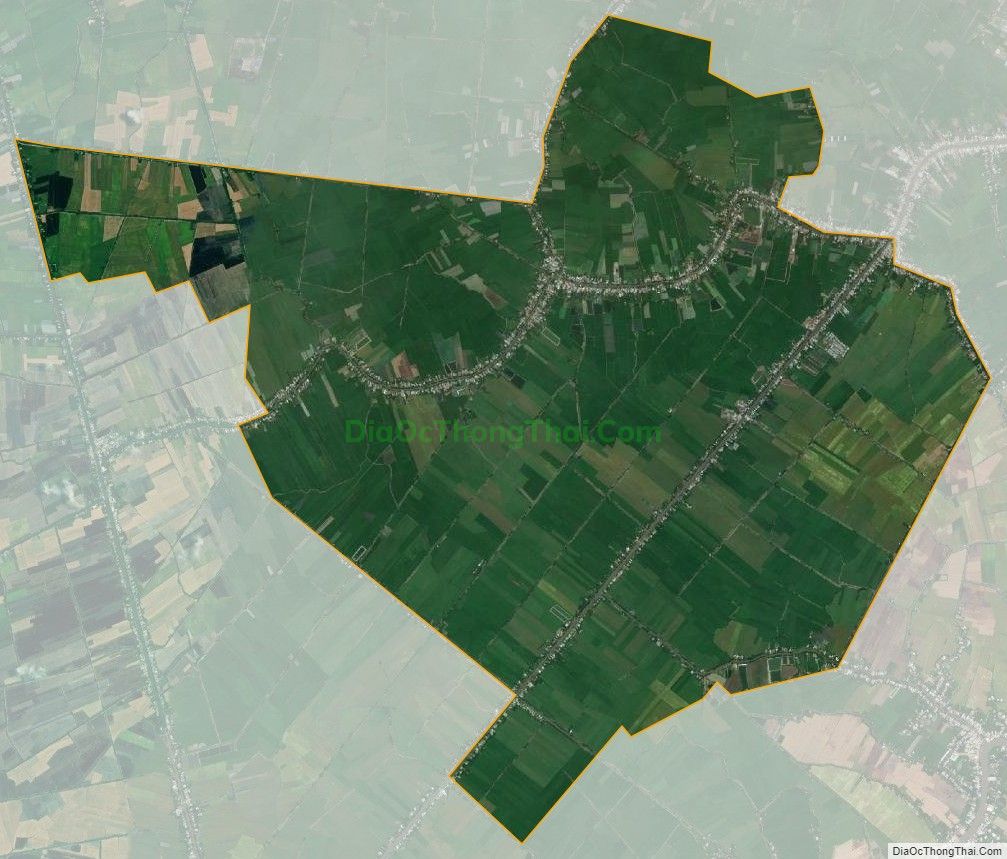 Bản đồ vệ tinh xã Hòa Bình Thạnh, huyện Châu Thành