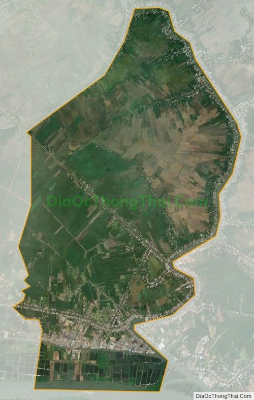 Bản đồ vệ tinh xã Long Giang, huyện Chợ Mới