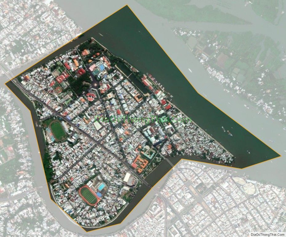 Bản đồ vệ tinh phường Mỹ Bình, thành phố Long Xuyên