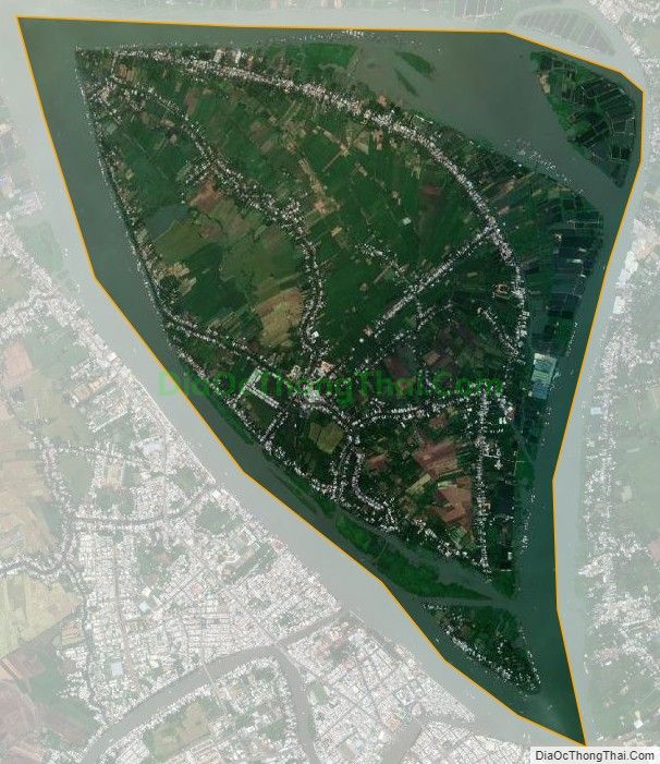 Bản đồ vệ tinh xã Mỹ Hòa Hưng, thành phố Long Xuyên