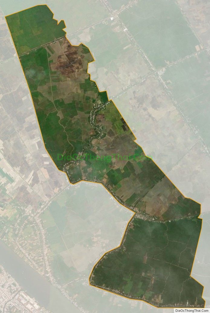 Bản đồ vệ tinh xã Hiệp Xương, huyện Phú Tân