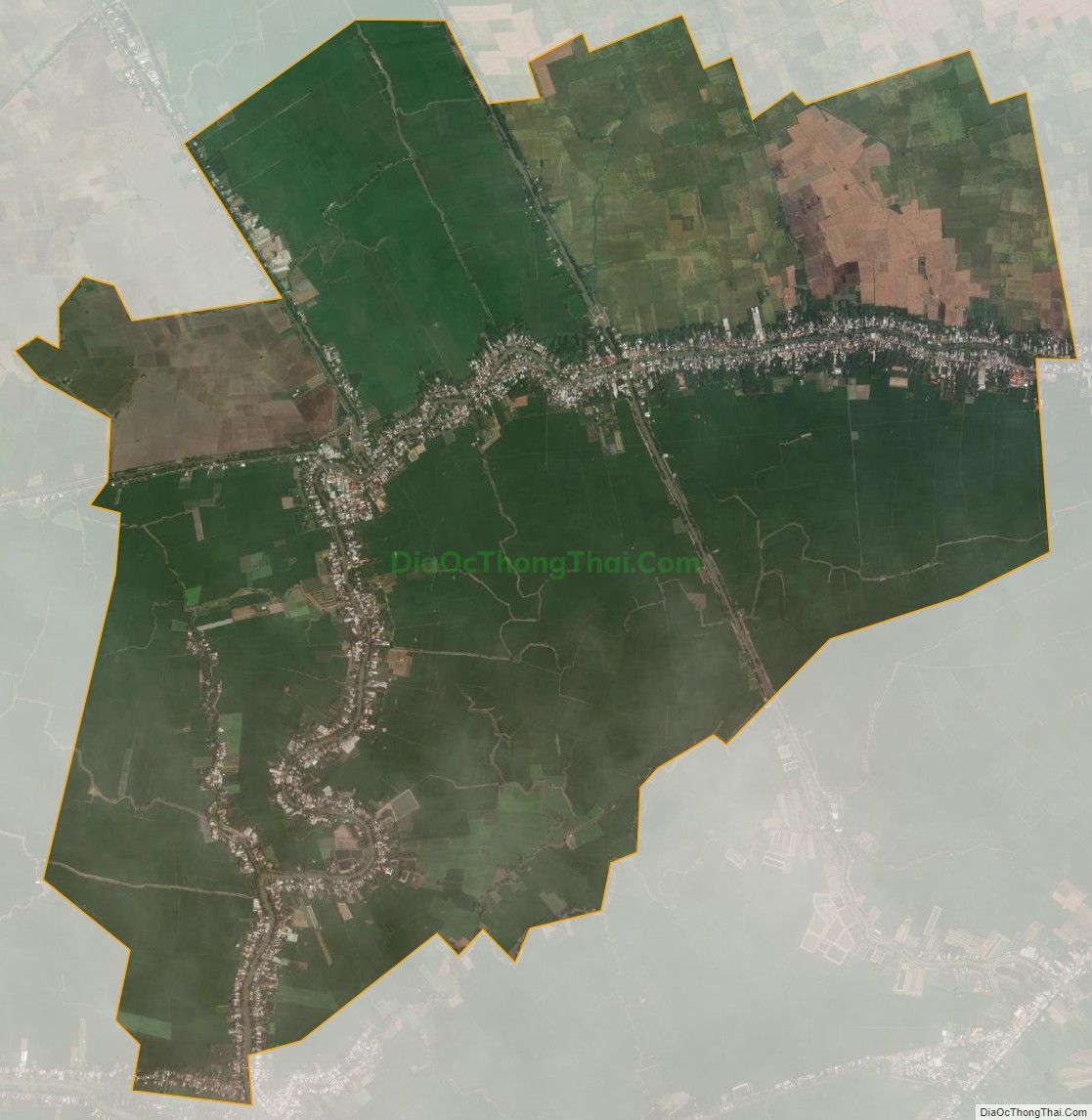 Bản đồ vệ tinh xã Phú Hưng, huyện Phú Tân