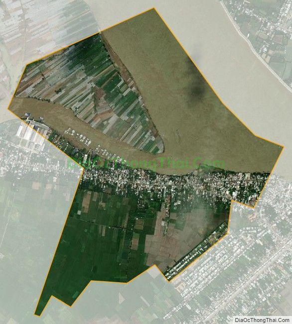 Bản đồ vệ tinh phường Long Châu, thị xã Tân Châu