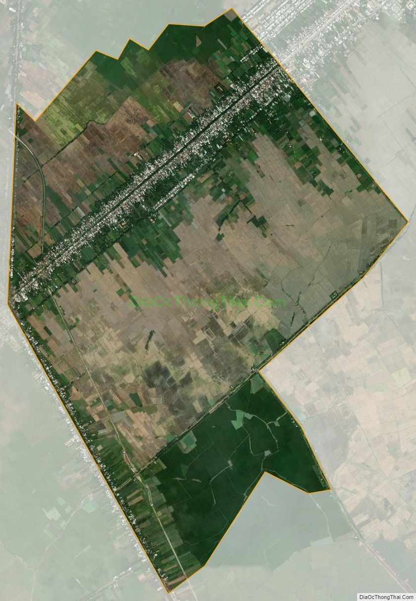 Bản đồ vệ tinh phường Long Phú, thị xã Tân Châu
