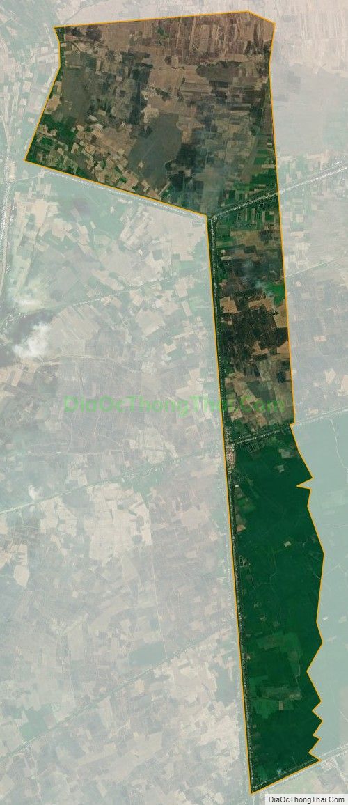 Bản đồ vệ tinh xã Phú Lộc, thị xã Tân Châu