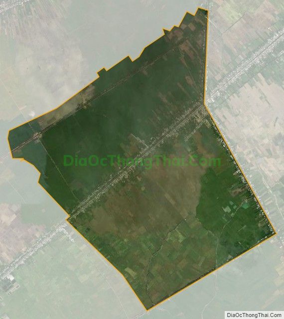 Bản đồ vệ tinh xã Phú Vĩnh, thị xã Tân Châu