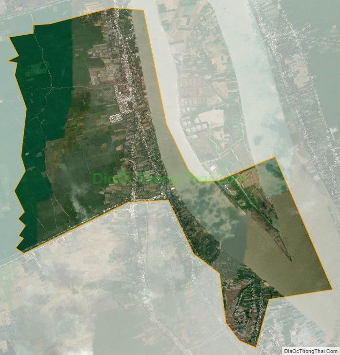 Bản đồ vệ tinh xã Vĩnh Hòa, thị xã Tân Châu