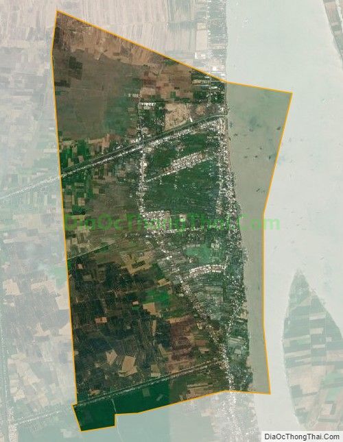 Bản đồ vệ tinh xã Vĩnh Xương, thị xã Tân Châu