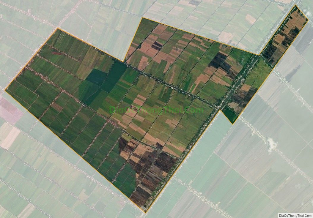 Bản đồ vệ tinh xã Bình Thành, huyện Thoại Sơn