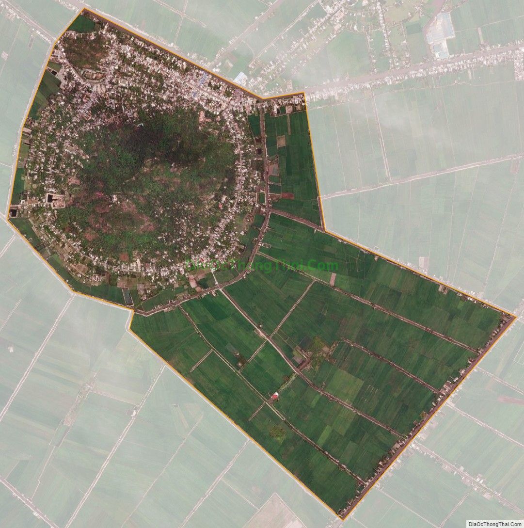 Bản đồ vệ tinh Thị trấn Óc Eo, huyện Thoại Sơn