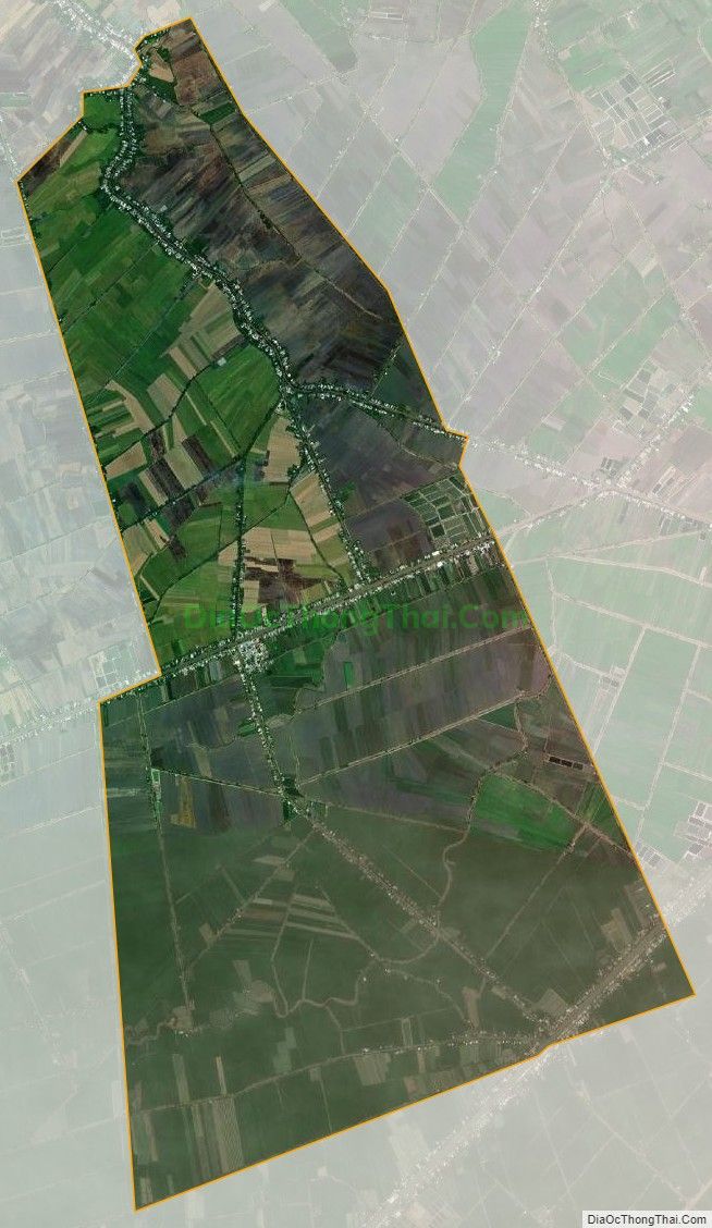 Bản đồ vệ tinh xã Phú Thuận, huyện Thoại Sơn
