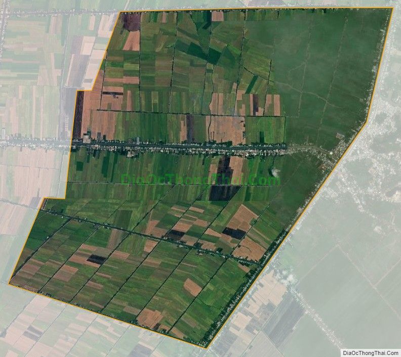 Bản đồ vệ tinh xã Thoại Giang, huyện Thoại Sơn
