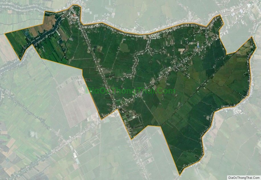 Bản đồ vệ tinh xã Vĩnh Trạch, huyện Thoại Sơn