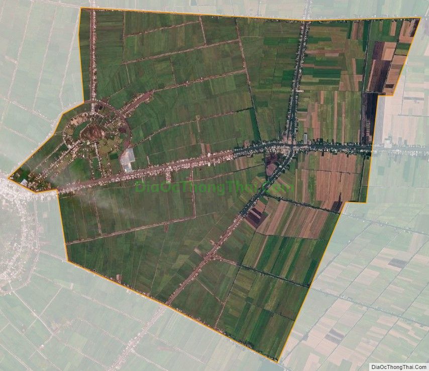Bản đồ vệ tinh xã Vọng Đông, huyện Thoại Sơn