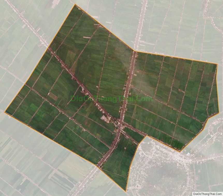 Bản đồ vệ tinh xã Vọng Thê, huyện Thoại Sơn