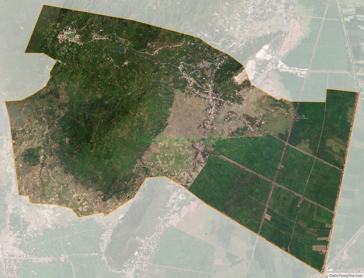Bản đồ vệ tinh xã An Hảo, huyện Tịnh Biên
