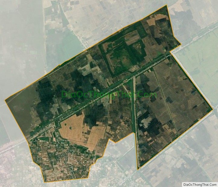 Bản đồ vệ tinh xã Nhơn Hưng, huyện Tịnh Biên