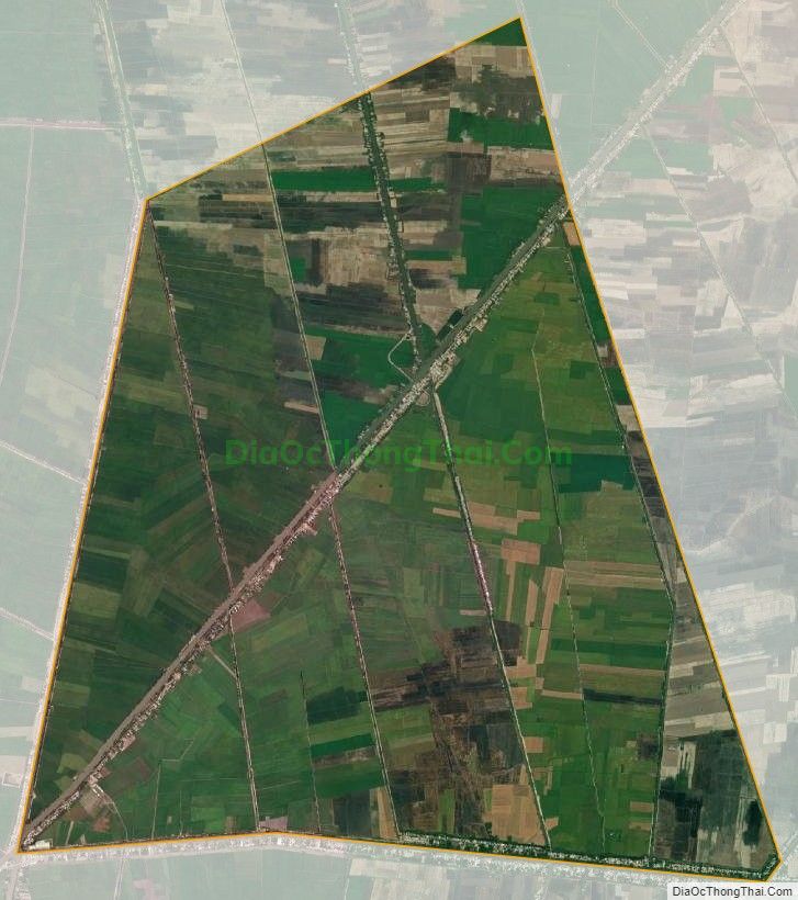 Bản đồ vệ tinh xã Tân Lập, huyện Tịnh Biên