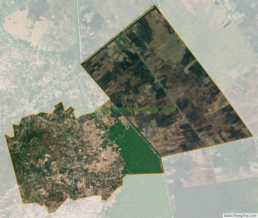 Bản đồ vệ tinh xã Thới Sơn, huyện Tịnh Biên