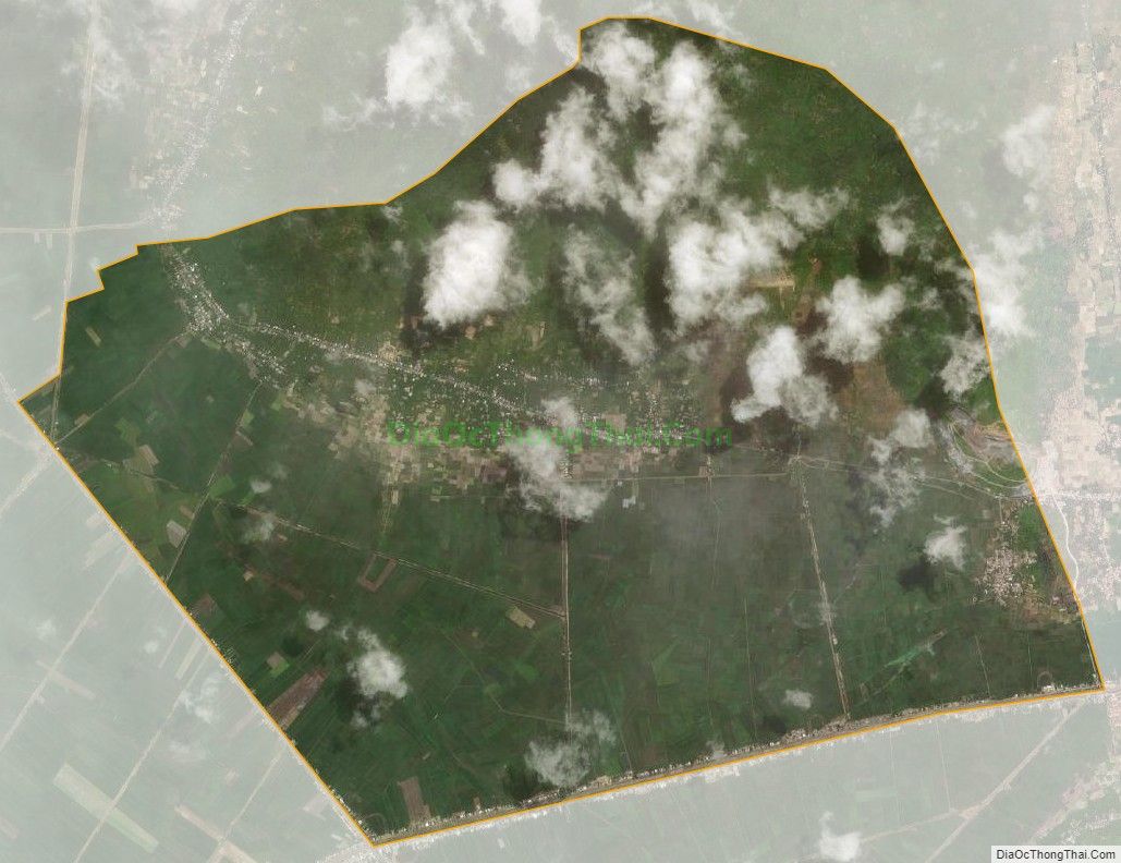 Bản đồ vệ tinh xã Lương Phi, huyện Tri Tôn