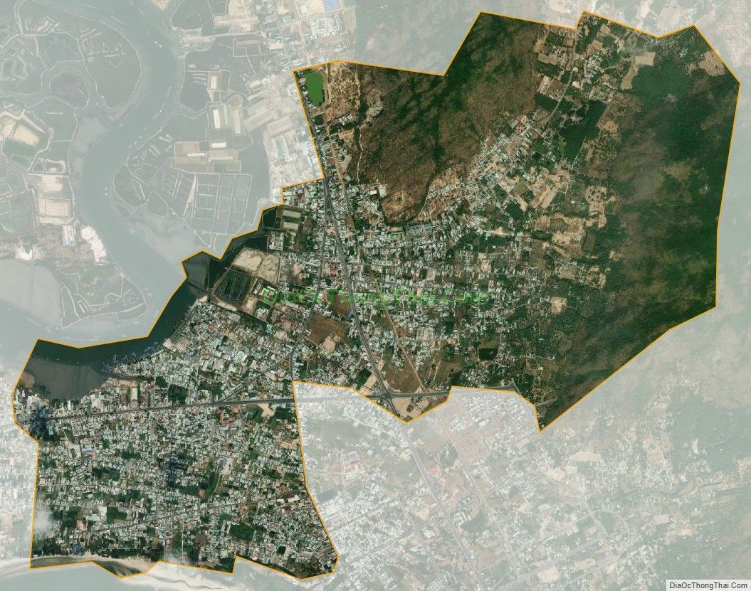 Bản đồ vệ tinh xã Phước Hưng, huyện Long Điền