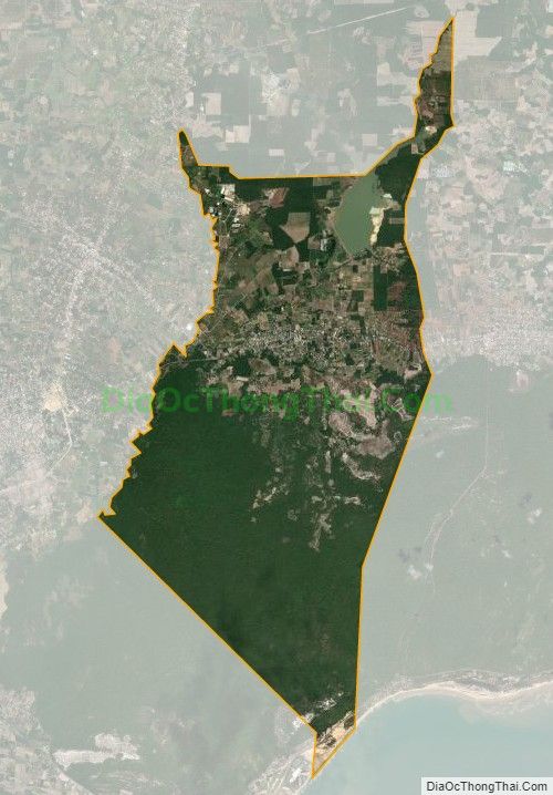 Bản đồ vệ tinh xã Bông Trang, huyện Xuyên Mộc