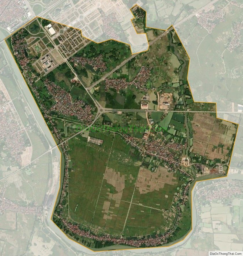Bản đồ vệ tinh xã Tân Tiến, thành phố Bắc Giang