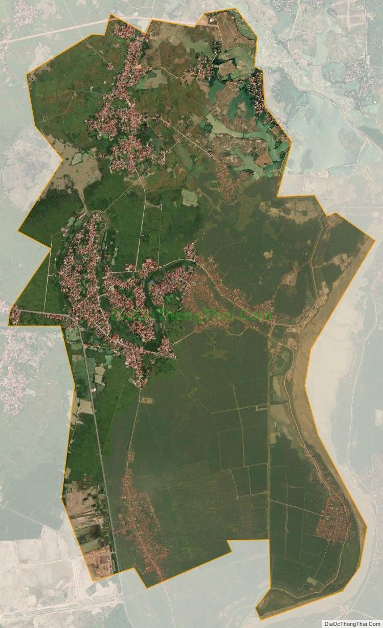 Bản đồ vệ tinh xã Châu Minh, huyện Hiệp Hòa
