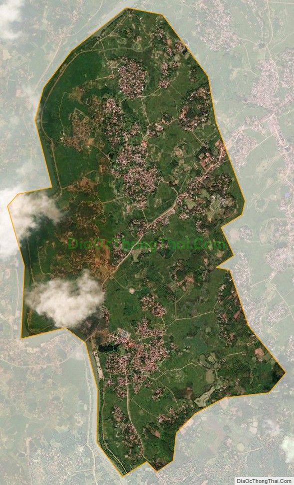 Bản đồ vệ tinh xã Mỹ Hà, huyện Lạng Giang