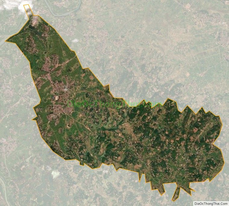 Bản đồ vệ tinh xã Tiên Lục, huyện Lạng Giang