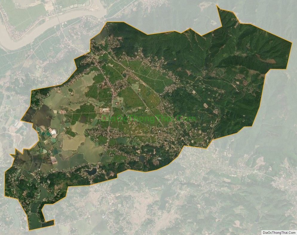 Bản đồ vệ tinh xã Cẩm Lý, huyện Lục Nam