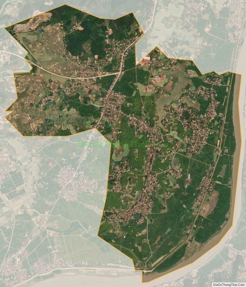 Bản đồ vệ tinh xã Khám Lạng, huyện Lục Nam