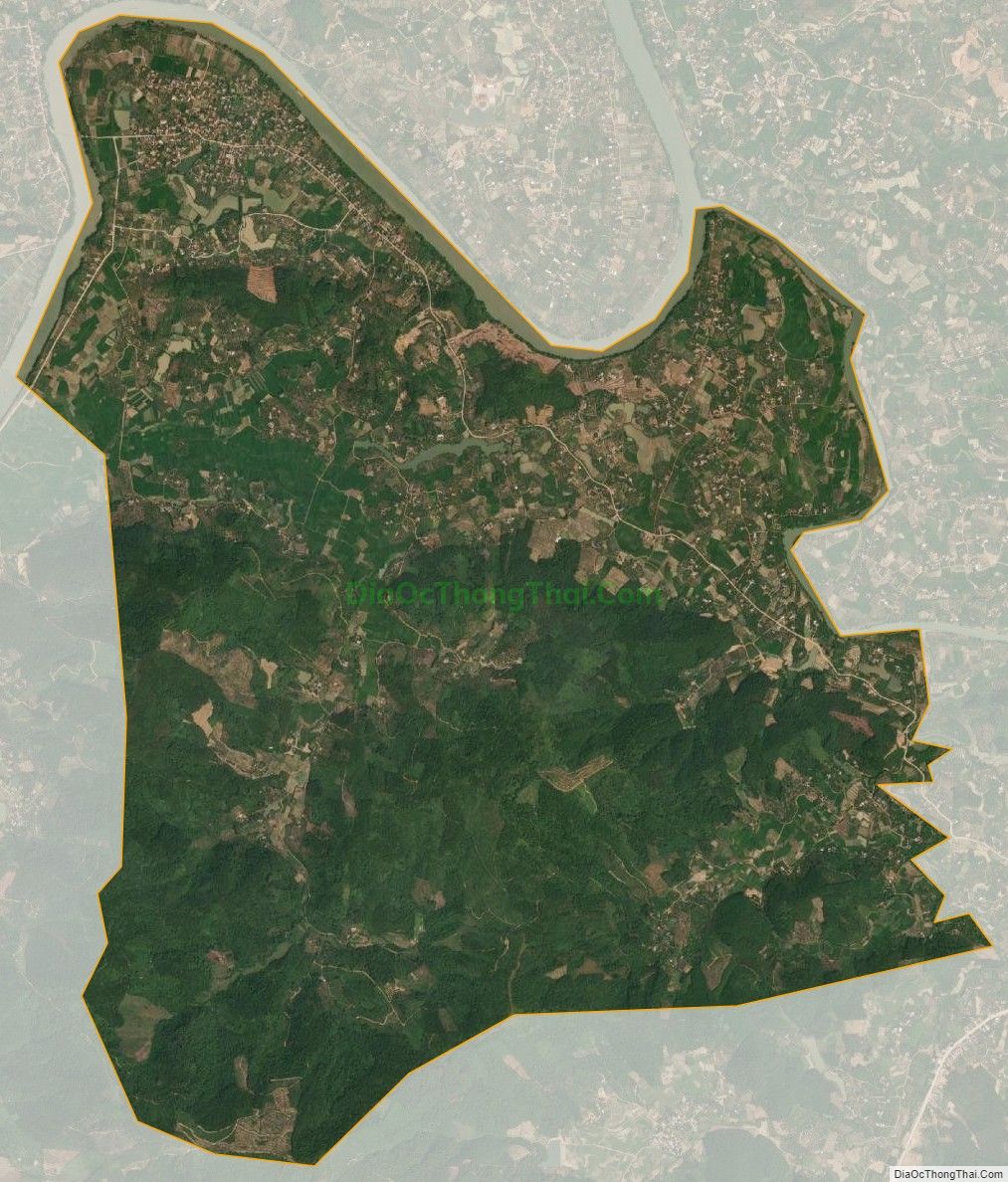 Bản đồ vệ tinh xã Trường Giang, huyện Lục Nam