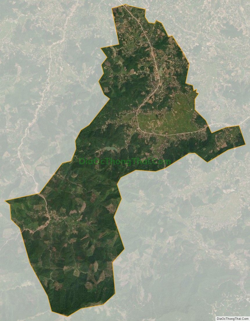 Bản đồ vệ tinh xã Trường Sơn, huyện Lục Nam