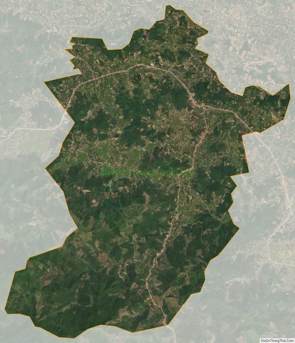 Bản đồ vệ tinh xã Vô Tranh, huyện Lục Nam