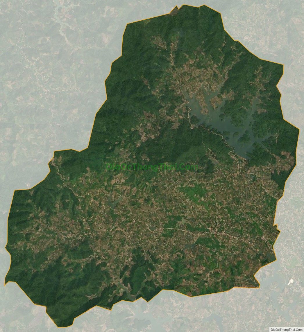 Bản đồ vệ tinh xã Kiên Lao, huyện Lục Ngạn