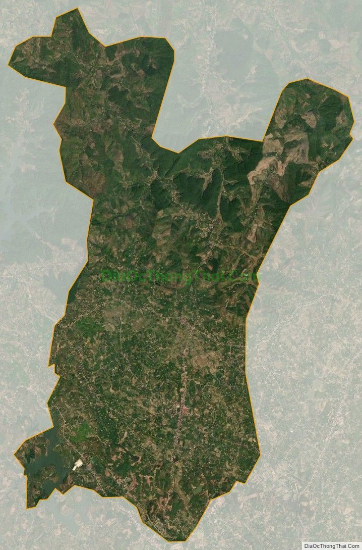 Bản đồ vệ tinh xã Kiên Thành, huyện Lục Ngạn