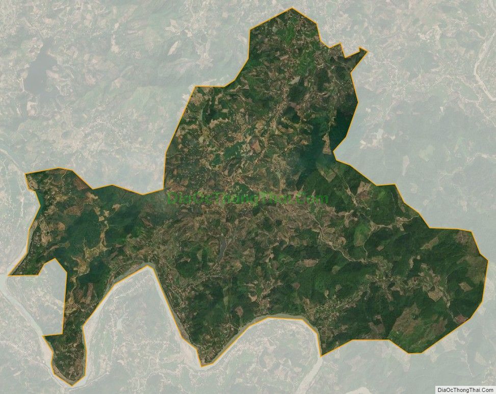 Bản đồ vệ tinh xã Phú Nhuận, huyện Lục Ngạn