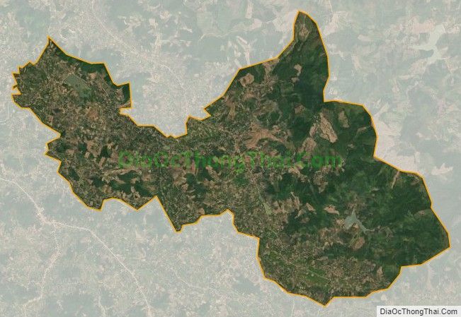 Bản đồ vệ tinh xã Tân Mộc, huyện Lục Ngạn
