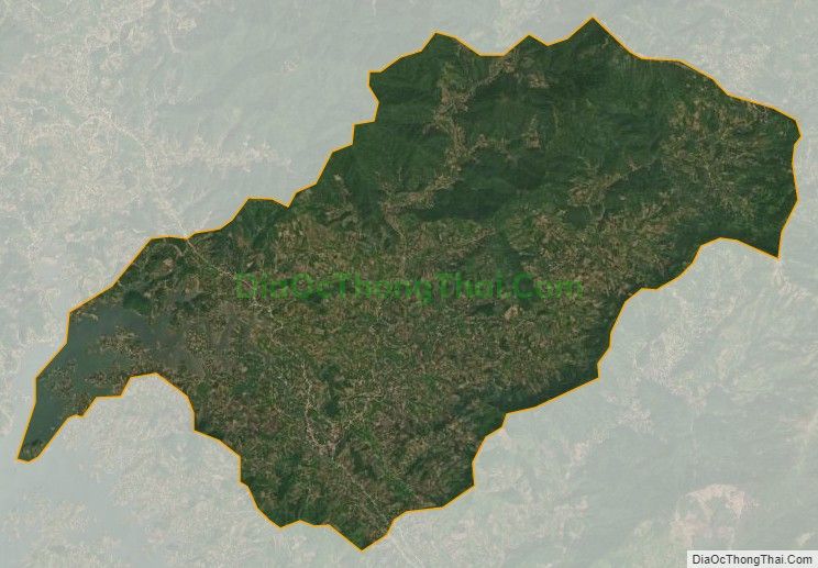 Bản đồ vệ tinh xã Tân Sơn, huyện Lục Ngạn