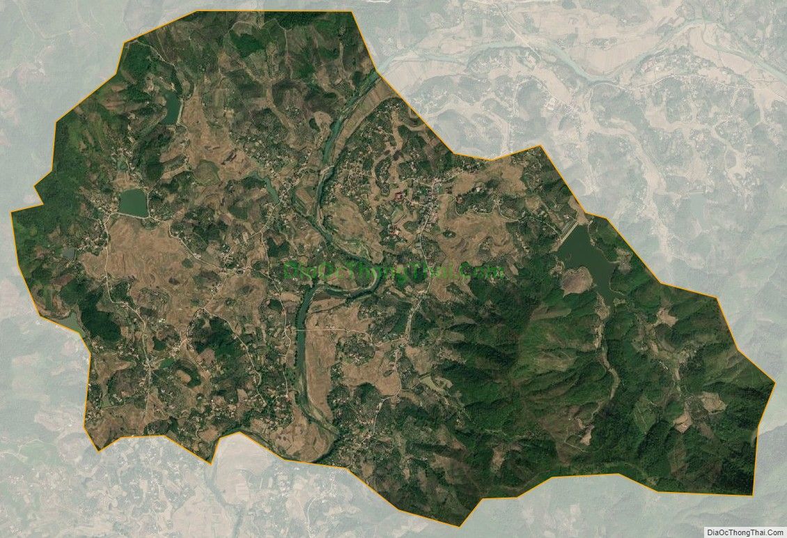 Bản đồ vệ tinh xã Quế Sơn (cũ), huyện Sơn Động