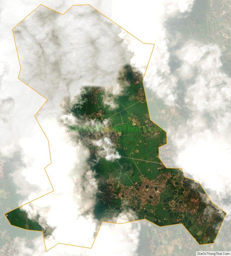 Bản đồ vệ tinh xã Cao Thượng (cũ), huyện Tân Yên