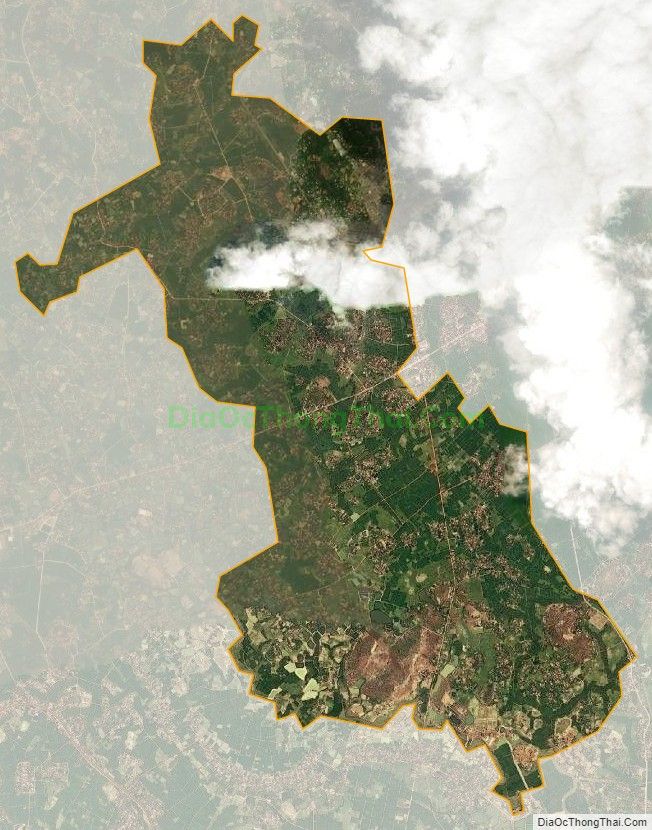 Bản đồ vệ tinh xã Cao Xá, huyện Tân Yên