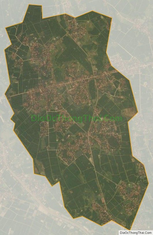 Bản đồ vệ tinh xã Đại Hóa, huyện Tân Yên