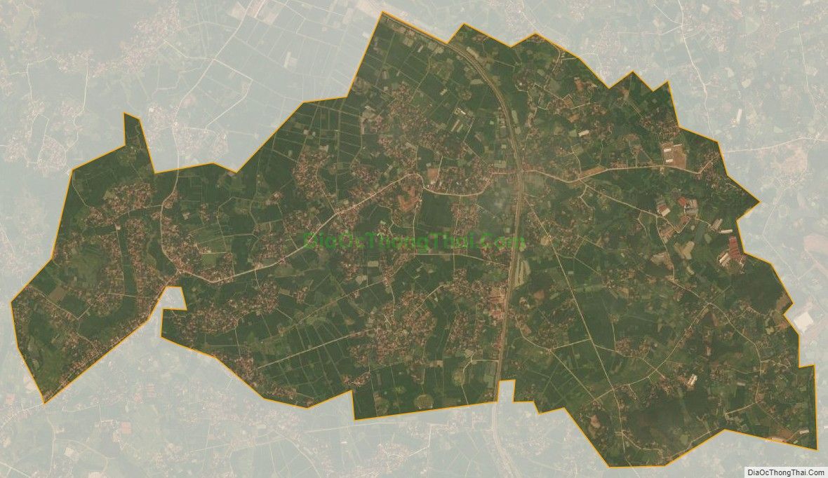 Bản đồ vệ tinh xã Lam Cốt, huyện Tân Yên