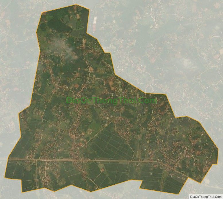 Bản đồ vệ tinh xã Lan Giới, huyện Tân Yên