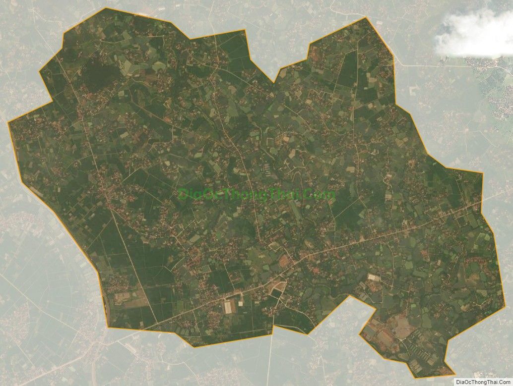 Bản đồ vệ tinh xã Ngọc Châu, huyện Tân Yên