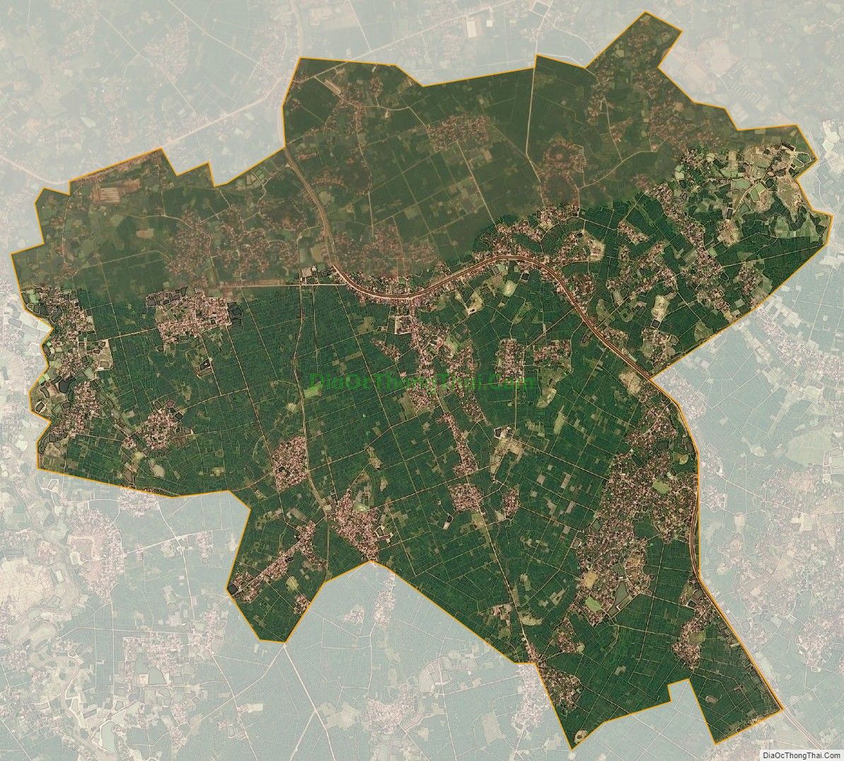 Bản đồ vệ tinh xã Ngọc Thiện, huyện Tân Yên