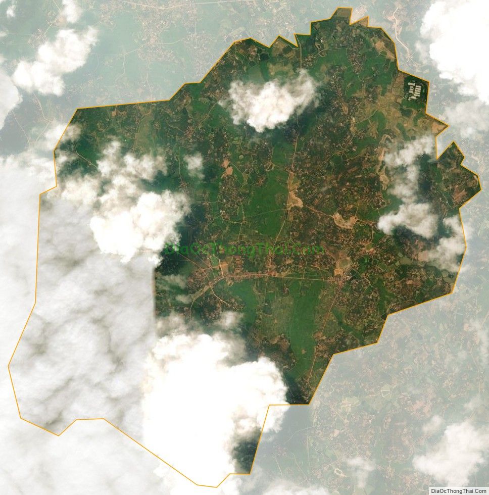 Bản đồ vệ tinh xã Phúc Hòa, huyện Tân Yên
